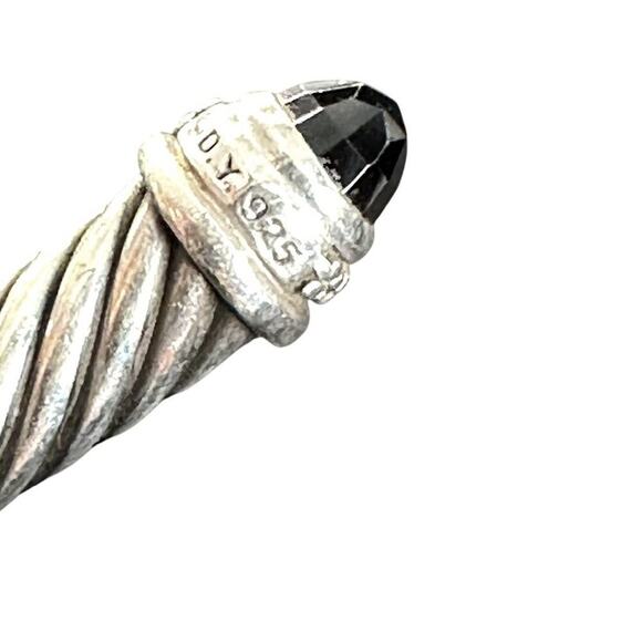 David Yurman Onyx & Diamond Classic Cable Cuff - Picture 2 of 8